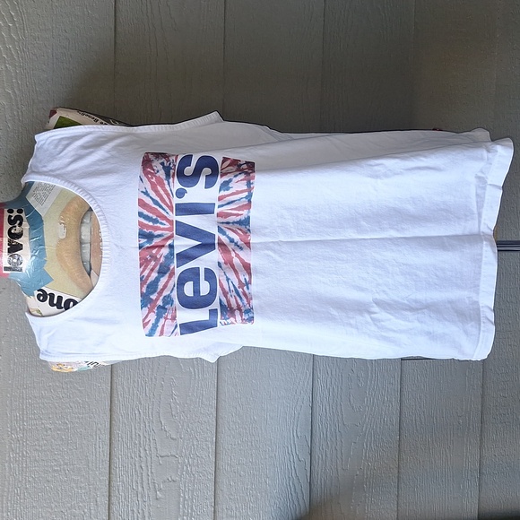 Levi's tie dye tank top athletic wear size Large - Picture 2 of 7